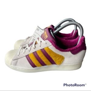 Adidas Superstar Women's Sneakers - Purple and Gold